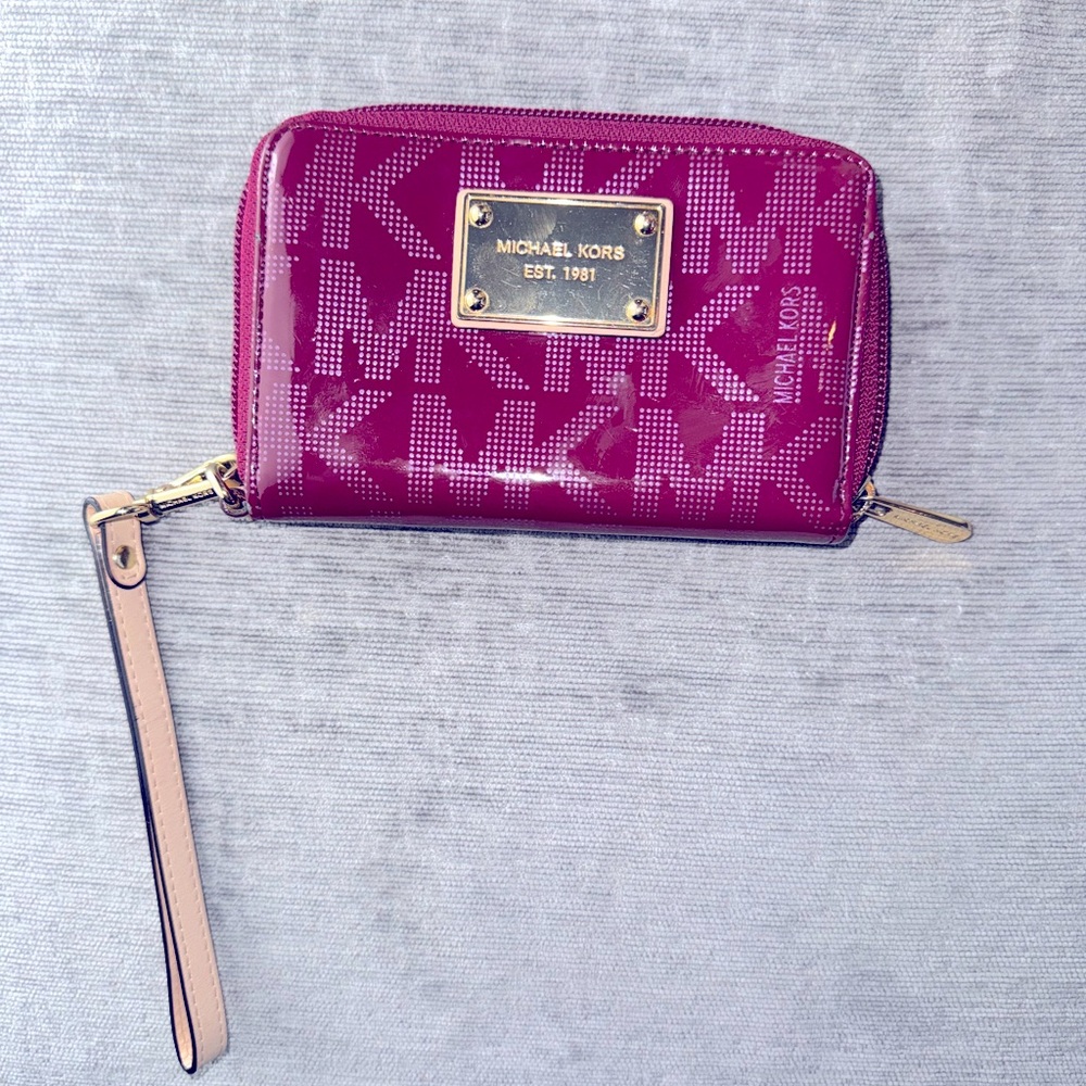 COPY - Michael Kors Woman Card Holder Wallet Burgundy